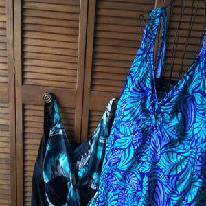 2 WOMENS SWIM  DRESSES  SIZE 34W DELTA BURKE & SUITS FOR ALL UNUSED